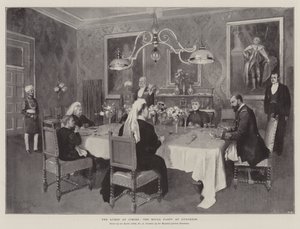 Królowa w Cimiez, przyjęcie królewskie w Luncheon